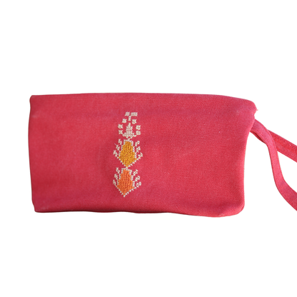 Cypress Tatreez Pouch -Red