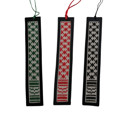 Kuffiyeh Bookmark - White