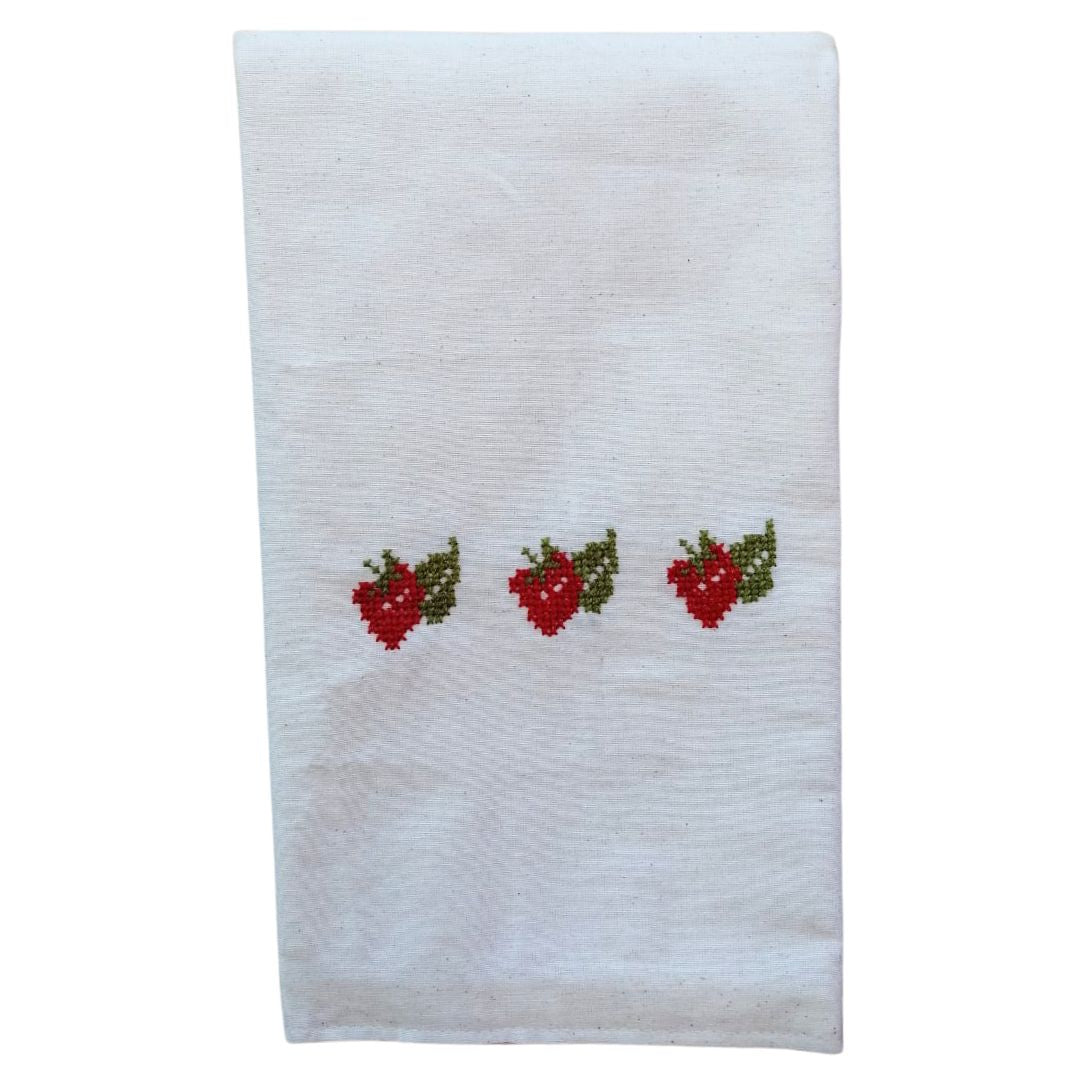 Tea Towel - Strawberry (Red)