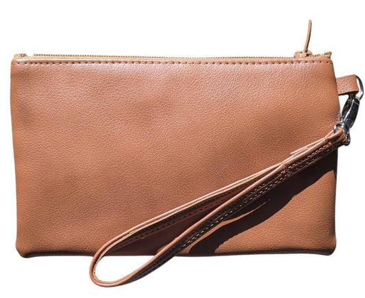 Flowers Clutch - Dark Brown