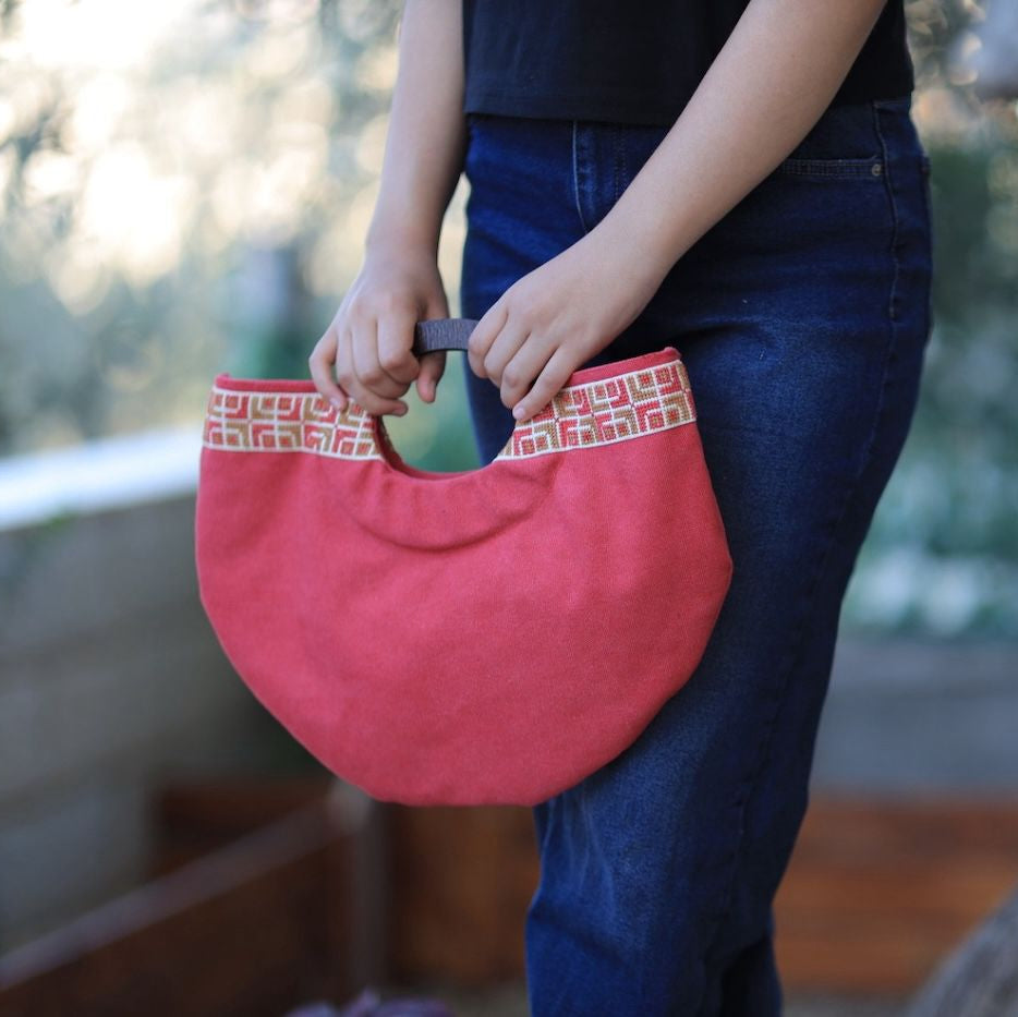 Half Moon Purse - Red